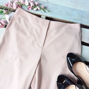 St. John Dress Pants Khaki Flat Front Straight Leg